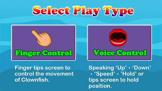 Voice control clownfish